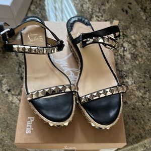 Christian  Louboutin espadrille sandals